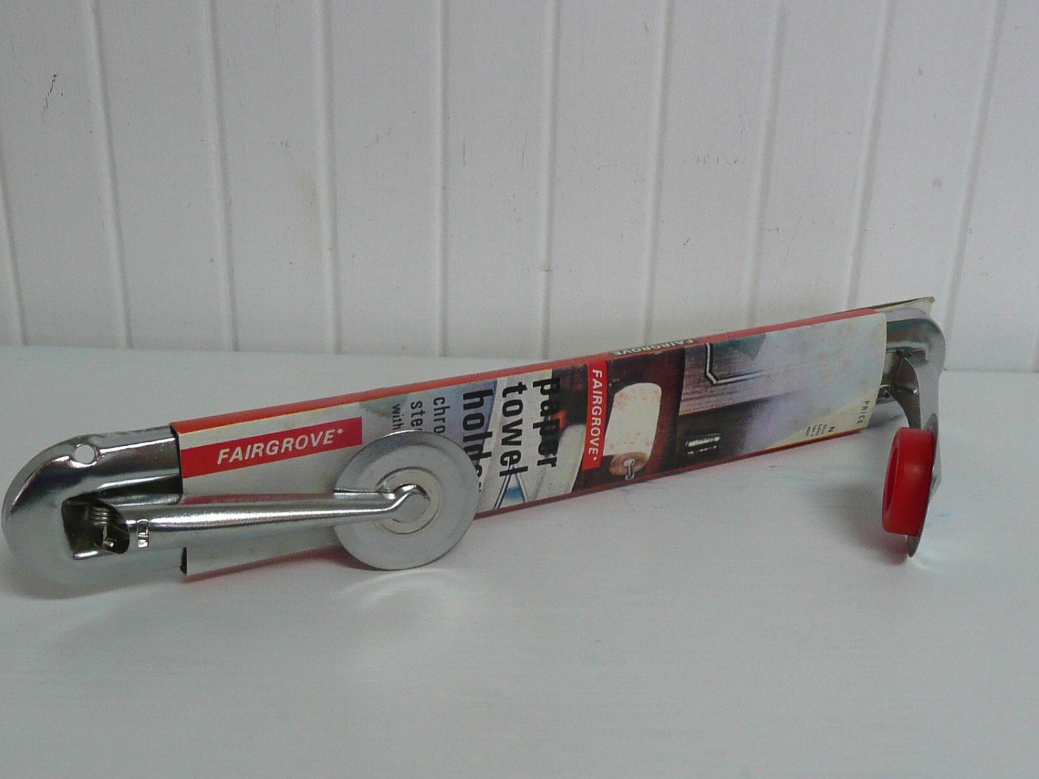 RARE NOS Vintage Chrome Paper Towel Holder, Art Deco - Vintage Travel Trailer and Home Decor