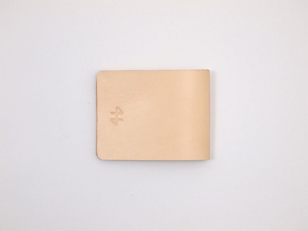 Mens vegetable tanned leather wallet (US bills)