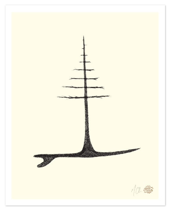 Surfing Art 8" x 10" Art Print "Grow"