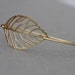 Large Leaf Bangle Bracelet- Minimalist Jewelry- Personalized Custom Bangle- Bridesmaids Gift Ideas