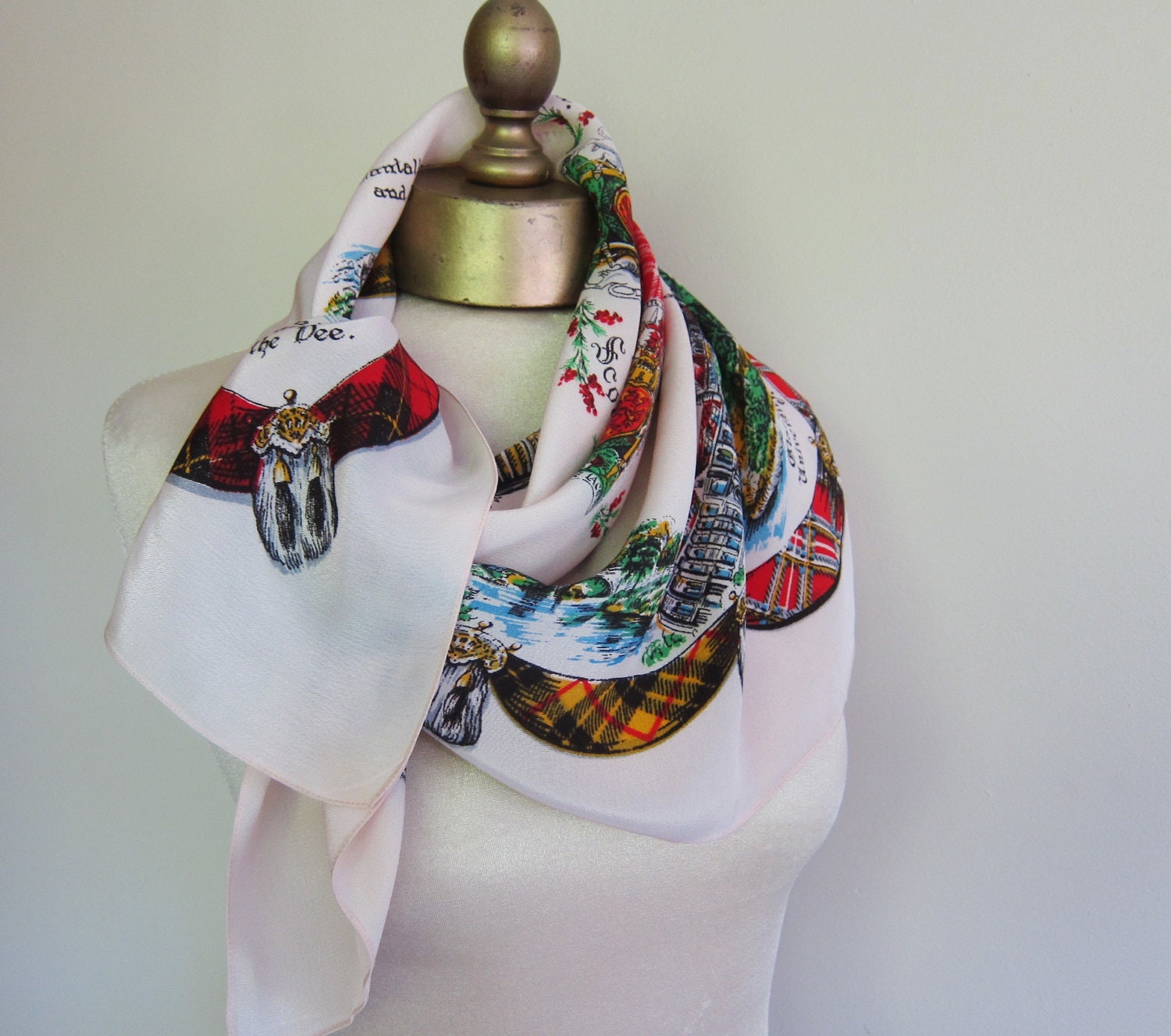 1950s scarf Bonnie Scotland