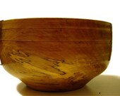 Wood bowl,  sycamore bowl, hand turned wooden bowl with beautiful figure and grain.