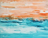 Abstract Landscape 2 - Original impasto abstract painting 10x12 Inch