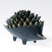 Complete set of 6 ORIGINAL brass hedgehog ashtrays by Walter Bosse