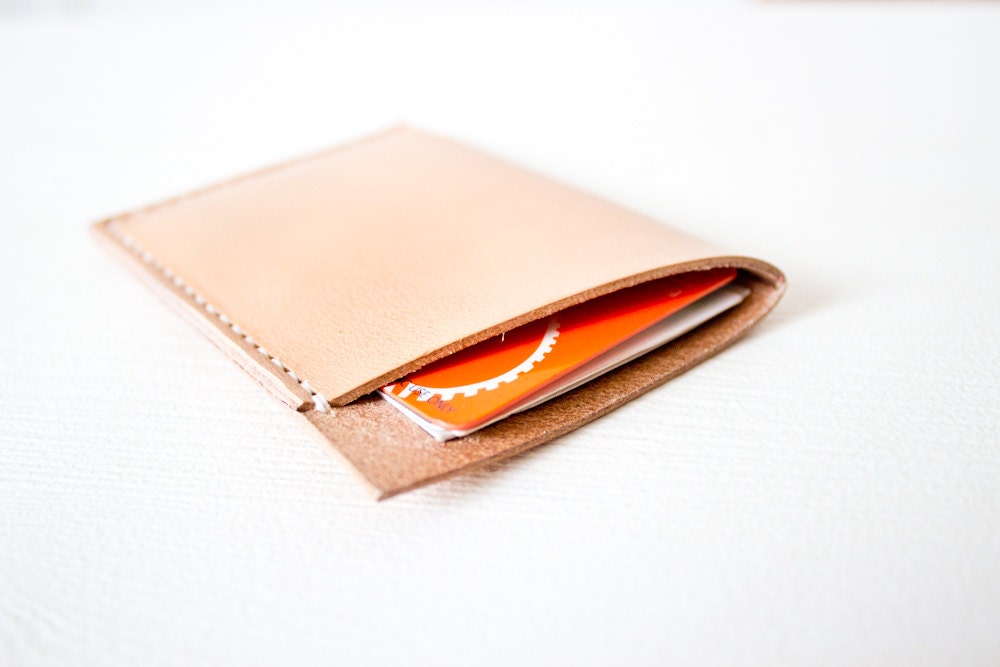 Leather Wallet, Card Holder nr. 5 in Natural