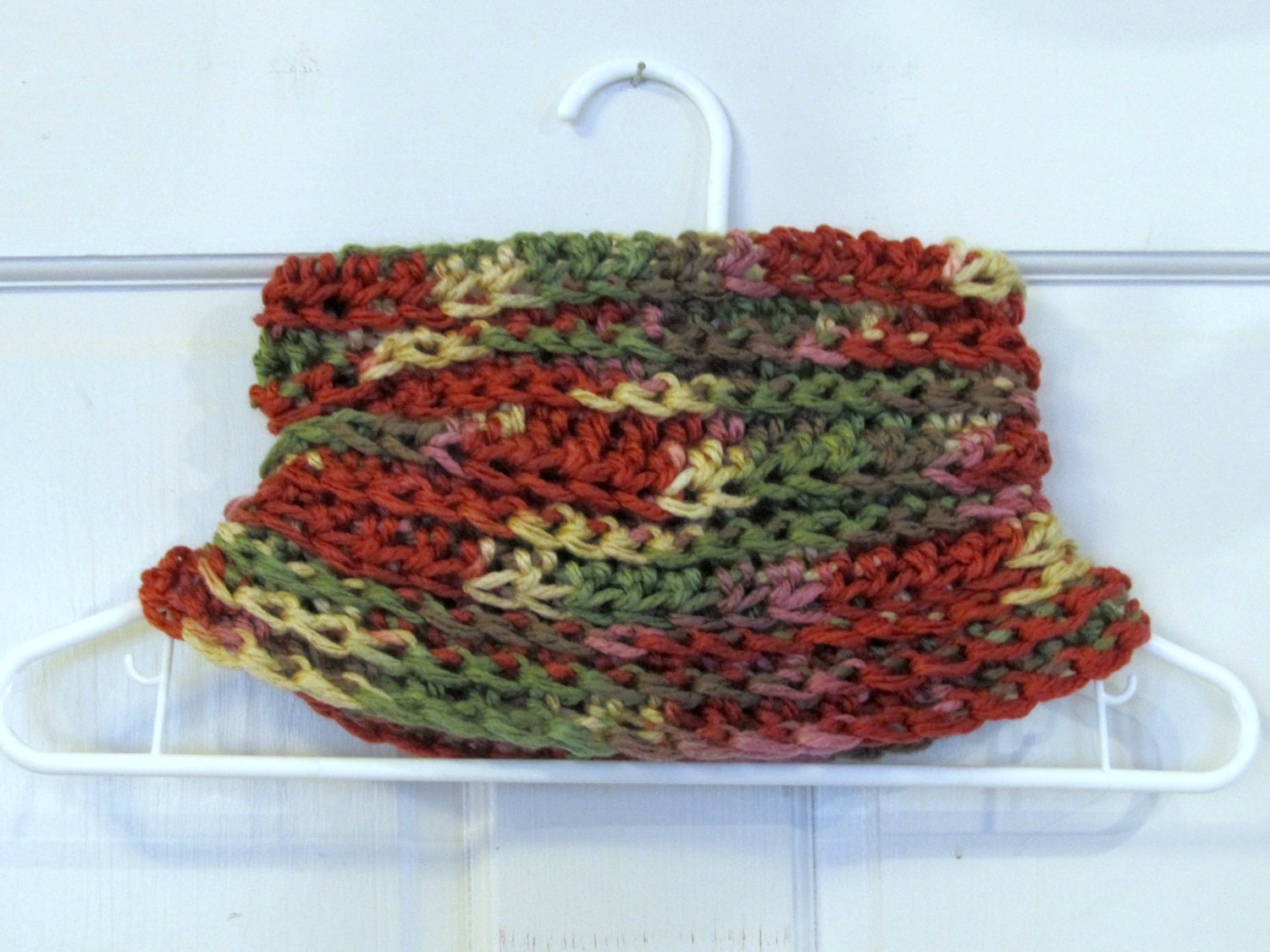 Crochetd Infinity Scarf Cowl Neck Warmer- Chunky
