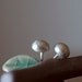 6mm recycled sterling silver nugget studs