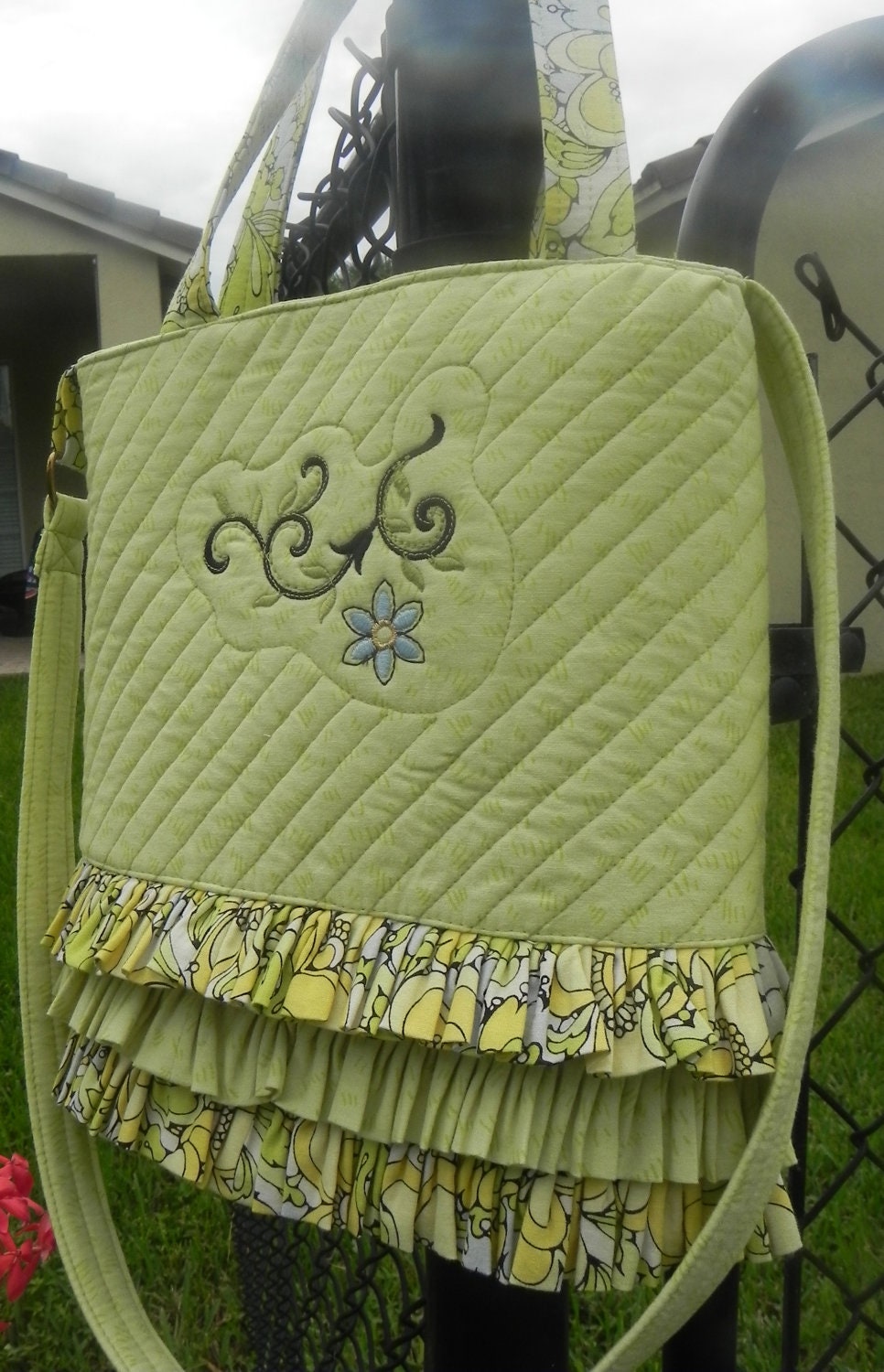 Quilted Limited Edition Ruffle Tote