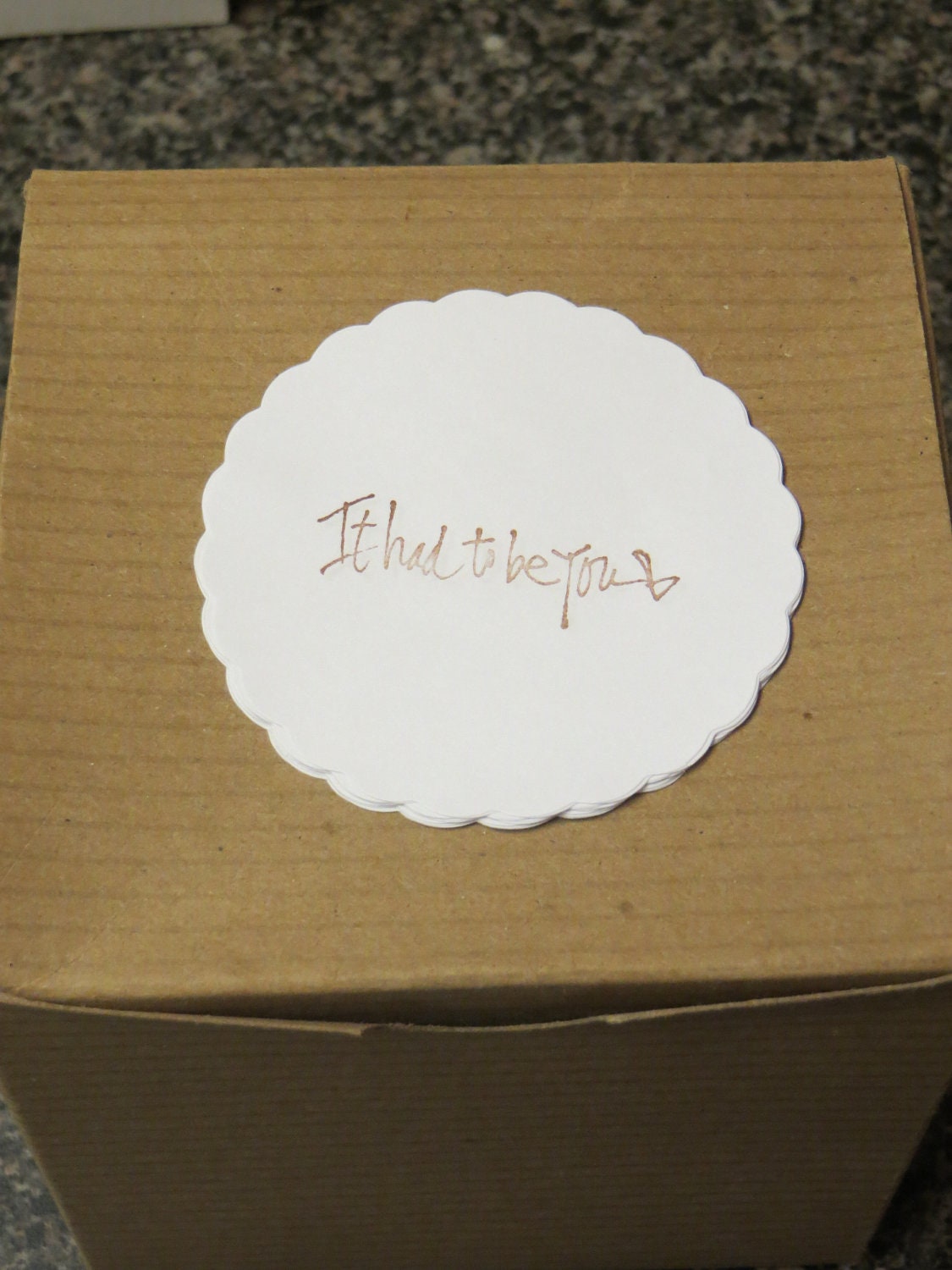 SALE - (12 count) It had to be You Favor Box Stickers, Custom Orders & Discounts Available