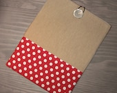 iPad Case - Sleeve - Cover - Padded - Red polka dots