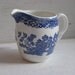 North Staffordshare Pottery Co. Ltd. Willow Cream Jug, England, Blue and White transferware pitcher