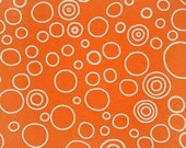 ONE - 18 x 18 Orange and White Circles Pillow Cover - Premier Prints