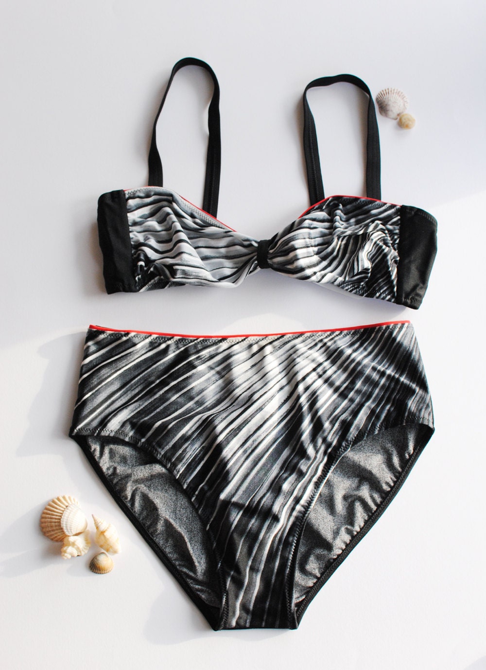Retro Bikini // Two Piece Swimwear // Vintage Bikini set // Swimsuit // C Cup