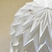 Bell: Origami Paper Lamp Shade / Lantern - White
