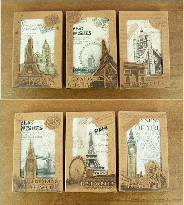Vintage Style Europe Card Bookmark