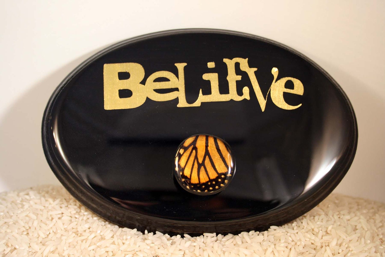 Butterfly Wall Plaque, Real Butterfly, Pet leash Hanger,  Coat, Hat, Scarf or Jewelry Hanger.  Fully Customizable.  Initials or Phrases