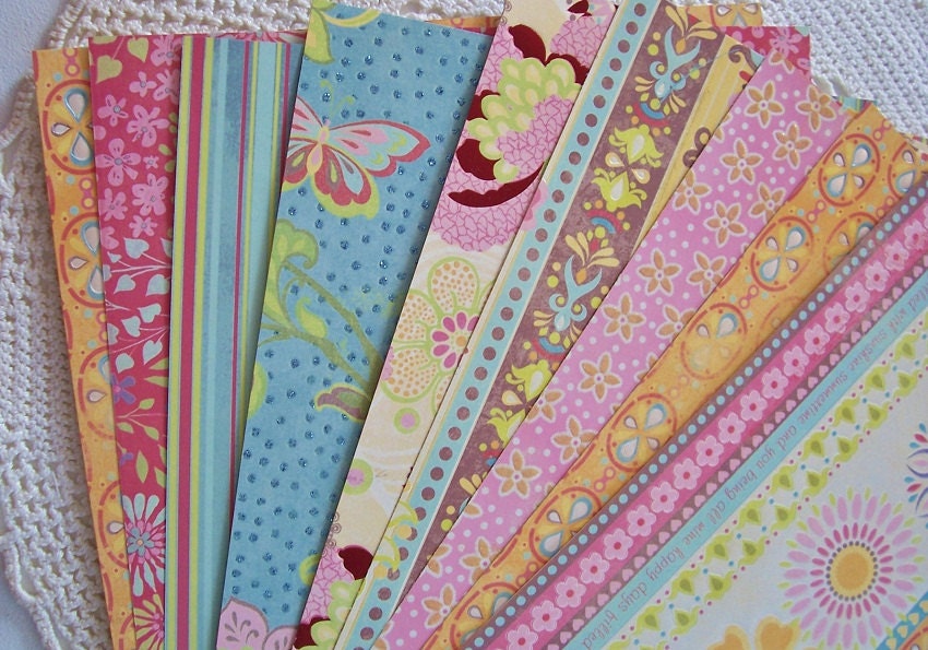Designer Printed Paper - 8.5 x 11" - 10 Sheets - Vintage Florals - For Collage Art - Scrapbooking - Cardmaking - Paper Crafts