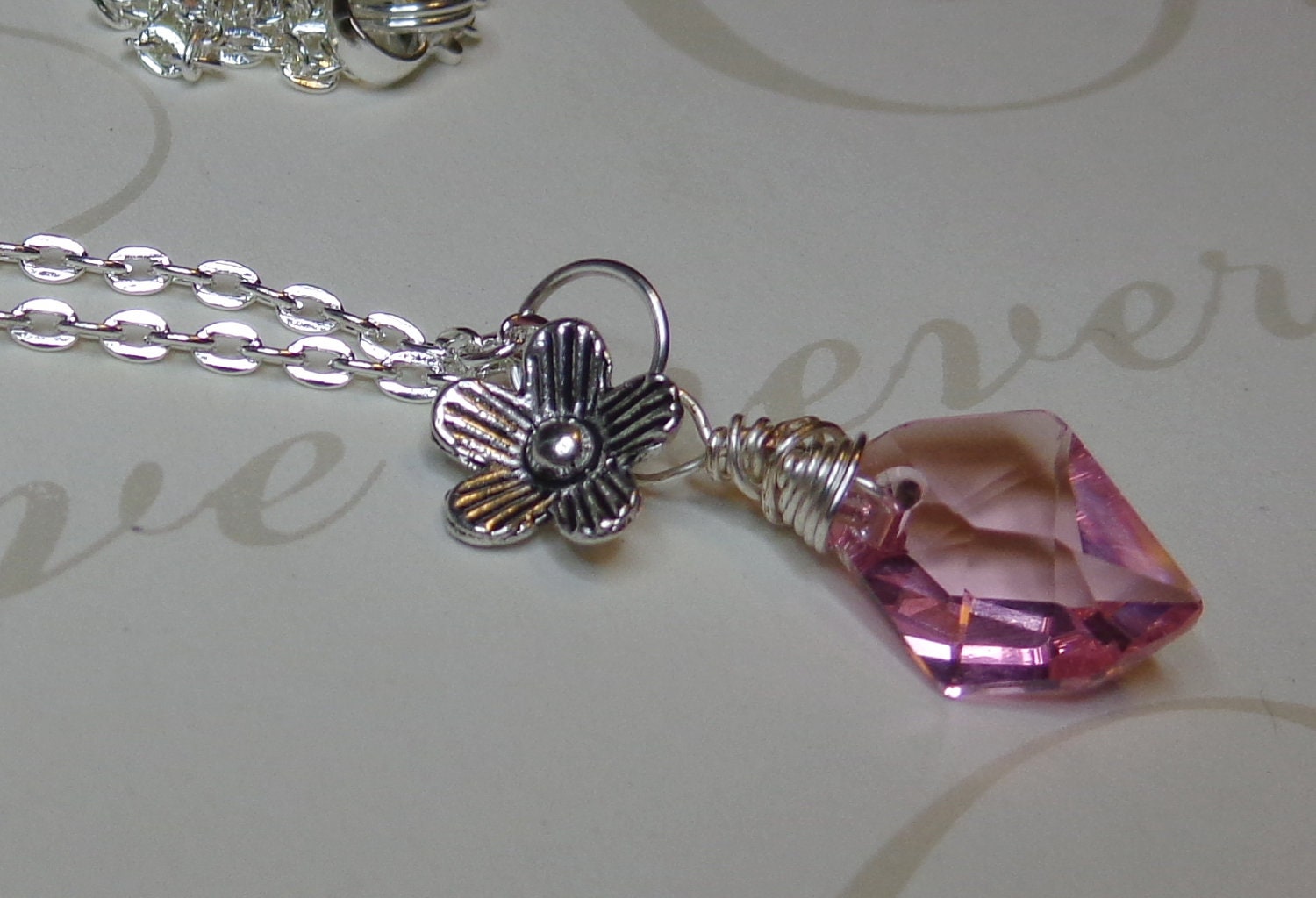 Take me to Hawaii Pink Swarovski Necklace