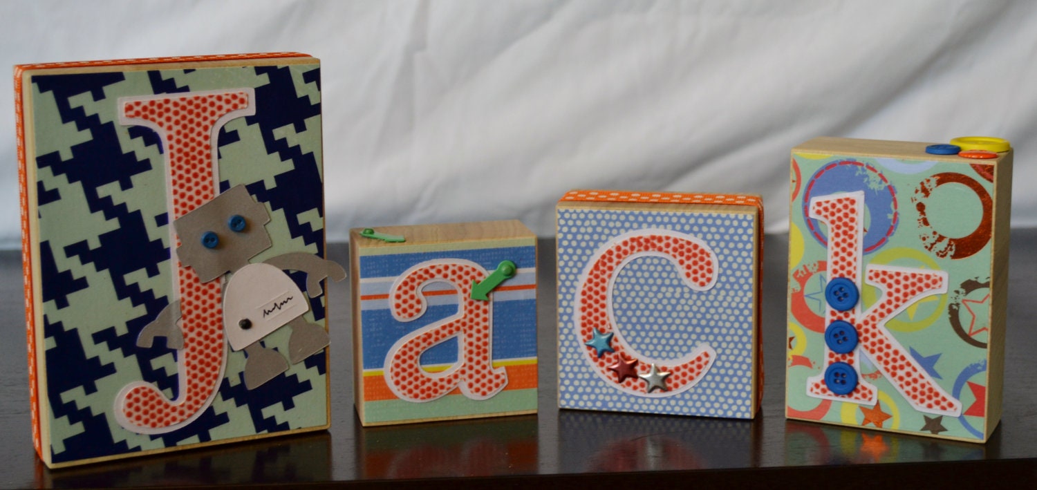 name blocks, boy's room  custom blocks, Photo Shoot Prop, Baby Shower Gift, Nursery Decor, Newborn Photo Prop, Wood Name Blocks