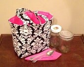 Jars to Go Bag - designer fabric canning jar lunch bag