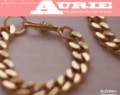 Chunky Gold Chain Bracelet. The Aurie Bracelet by Eleven11.