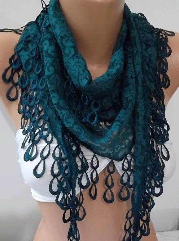 Elegant  Scarf -- Lace Scarf
