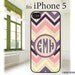 Monogrammed iPhone 5 Case - Chevron 'Quadruply Soft' - Personalized