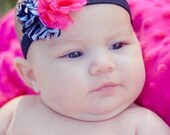 Zebra and pink headband, childrens headband, hot pink headband, zebra headband, Hot Item, Clip headband