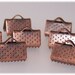 Antique copper ribbon end crimps 10 x 6 mm
