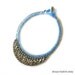 Crystal Statement Necklace-Sky blue -Shipping with tracking