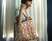 Large Custom Quilted Tote Bag
