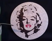 Glittered Mandala Marilyn Monroe in 12x12 Shadow Box Frame