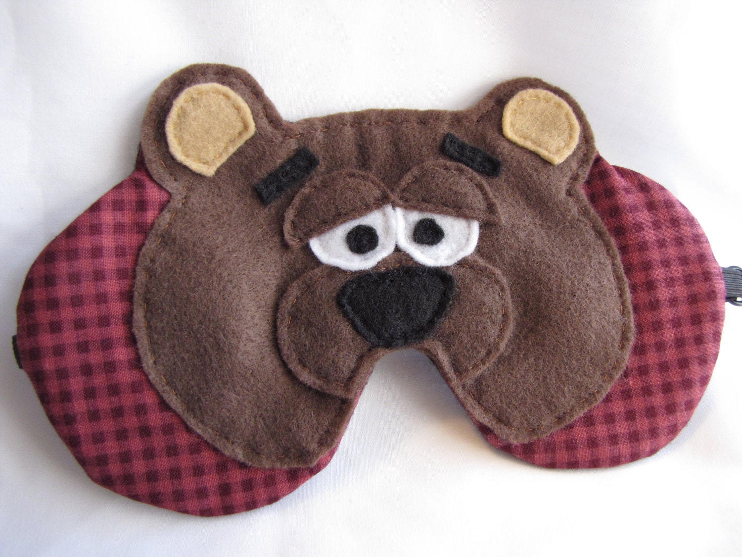 Teddy Bear sleep mask , bear face sleep mask, adjustable strap, eye mask