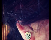 Skull stud earrings