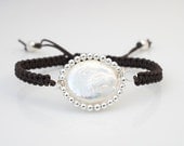 Macrame Bracelet, Friendship Bracelet, Pearl Bracelet, Delicate Bracelet, Statement