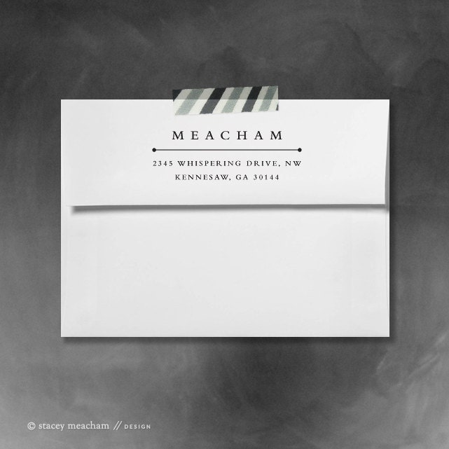 Custom return address stamp // rubber stamp // stamp //  self inking // Classic