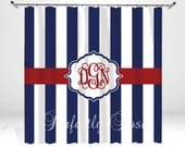 Personalized Nautical Shower Curtain