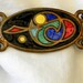 Vintage 1960s Tara TaraWare of Dublin Cloisonne Book of Kells Celtic Five-Link Bracelet