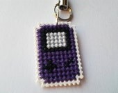 Gameboy Color cross stitch keychain