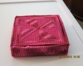 CANDYPRINT PINWHEEL - Handmade Plastic Canvas Coasters
