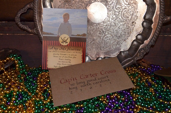 Pirate Party Invitation: Printable File Il_570xn