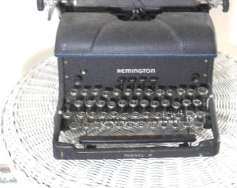 Remington typewriter-  antique furniture- 1920s -  industrial  decor -  office decor- for him- wedding gift