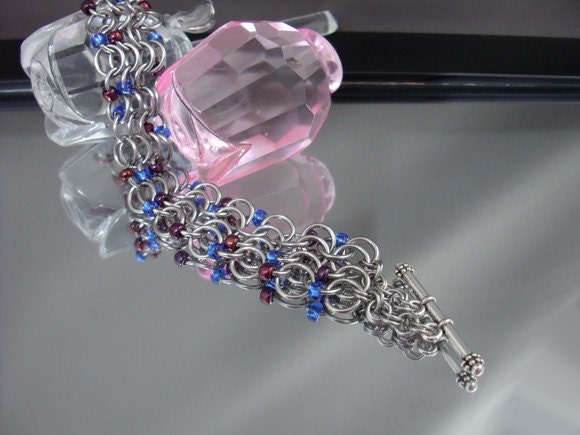 Beaded Chainmail Bracelet