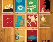 Promotion-  8 X 10" Walt Disney and Pixar posters set