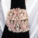 Pink Chocolate Bunny 2 Tier Lace Three Quarters Bustle Skirt Cover Ruffle Apron