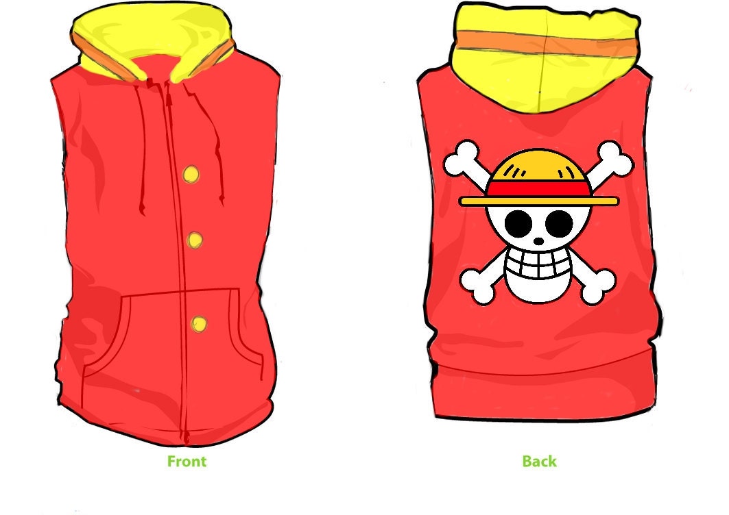 Luffy Fleece Cosplay Hoodie - One Piece