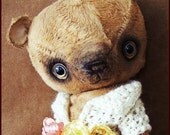 by Alla Bears "made to order" original artist Teddy Bear 10.5" collectible handmade art toy doll ooak Vintage baby