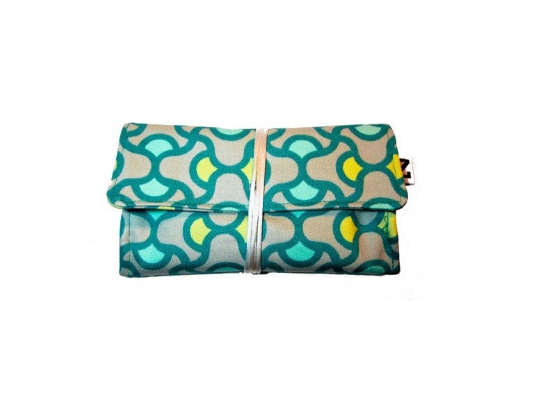 Tobacco pouch "Neon Light" / Amy Butler fabric pouch / Heavy weight cotton Fabric tobacco pouch