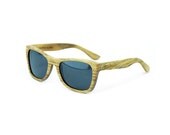 WoodRoze Wooden Sunglasses // Zebrawood // Polarized Grey Lens // Dozer