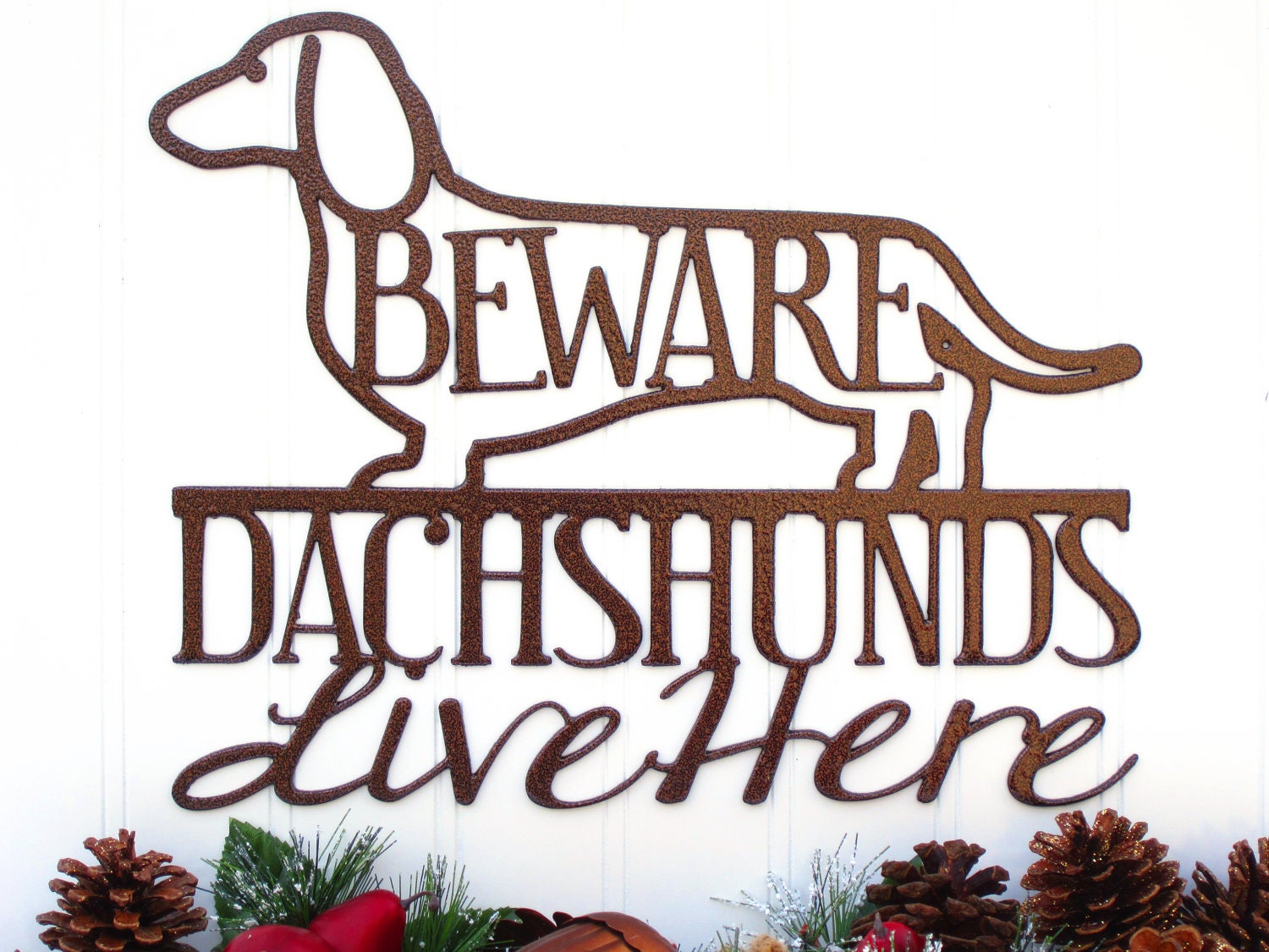 Custom Metal Pet Dog Copper Vein Sign - Personalized Gift